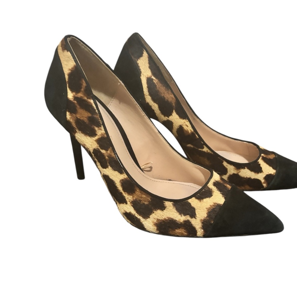 Zara women Leopard Print Stiletto Heels size 37